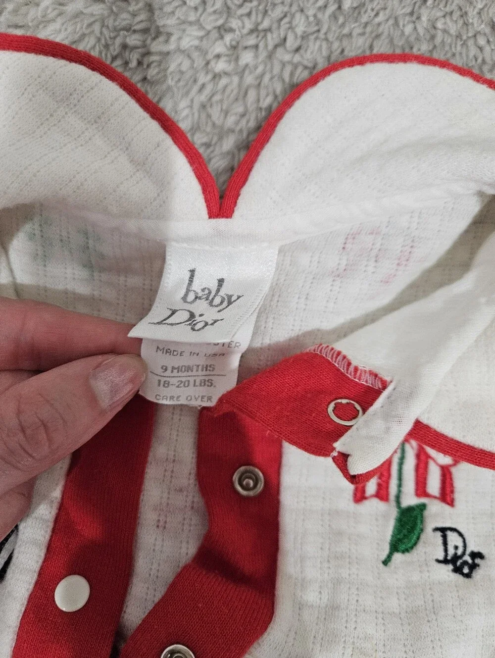 Vintage Baby Dior One-Piece Romper